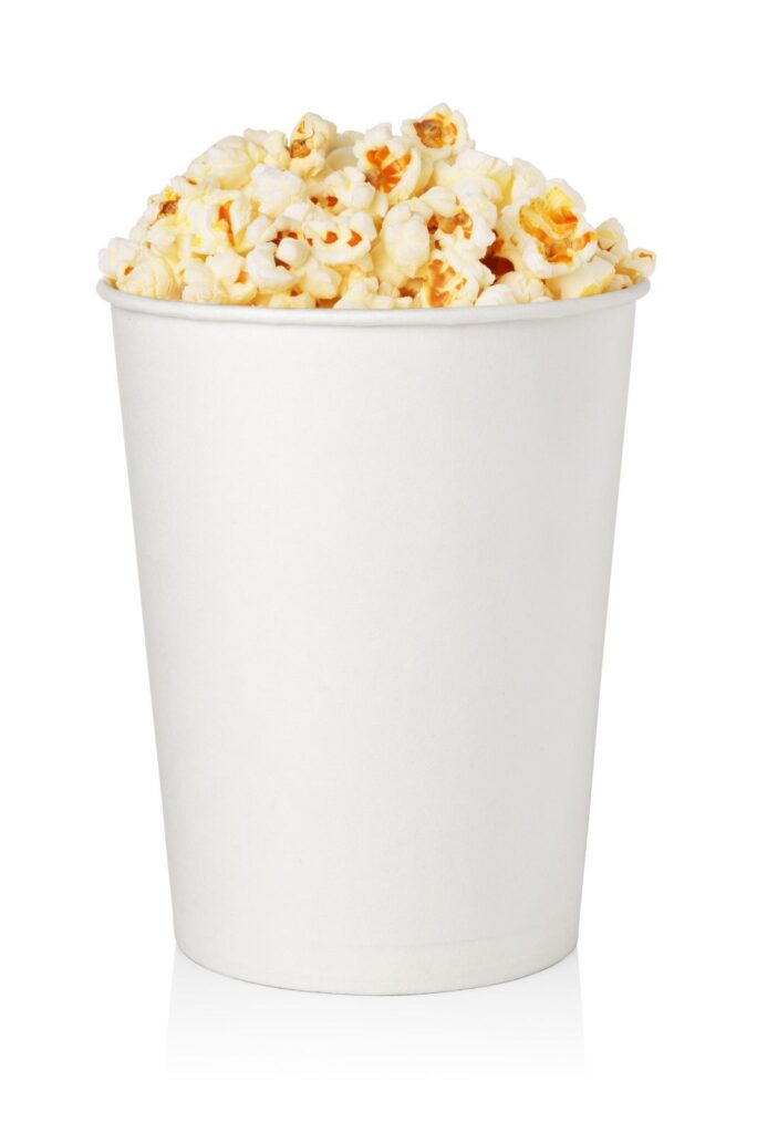 kubki papierowe na popcorn