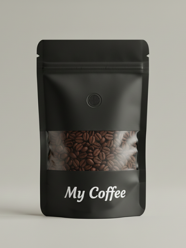 doypack do kawy z wentylem i okienkiem